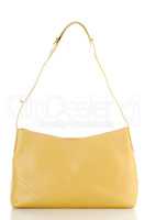 Womanish yellow leather bag