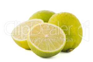 Fresh green limes