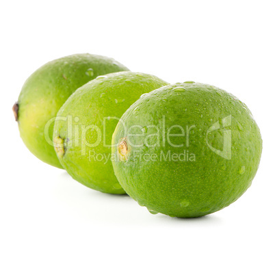 Fresh green limes