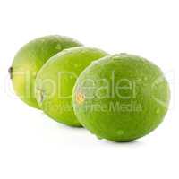 Fresh green limes