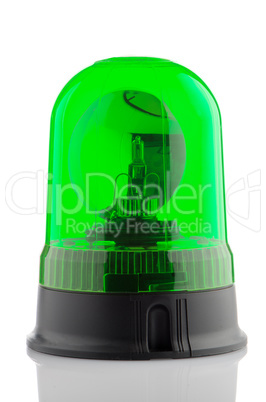 Green rotating beacon