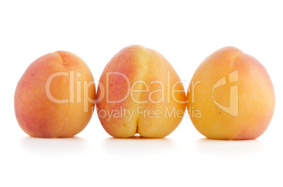 Three sweet peaches