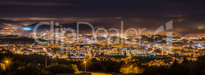 Braga cityscape at night