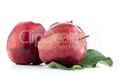 Ripe red apples