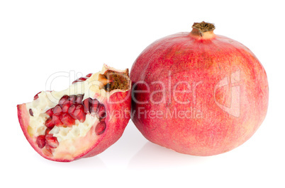 Ripe pomegranate fruit