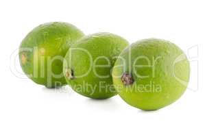 Fresh green limes