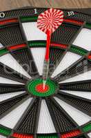 Dart board with dart