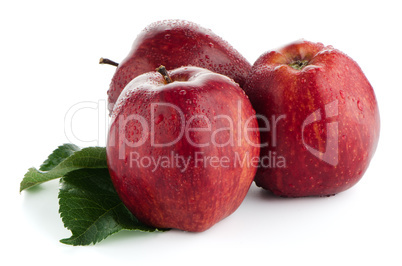 Ripe red apples