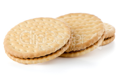 Sandwich biscuits with chocolate filling