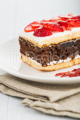 Chocolate strawberry cake