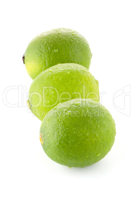 Fresh green limes