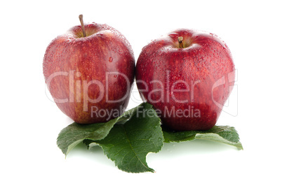 Ripe red apples