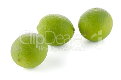 Fresh green limes