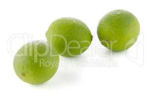 Fresh green limes