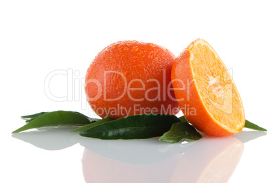 Ripe tangerines or mandarin