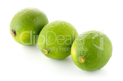 Fresh green limes