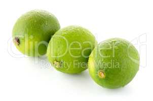 Fresh green limes