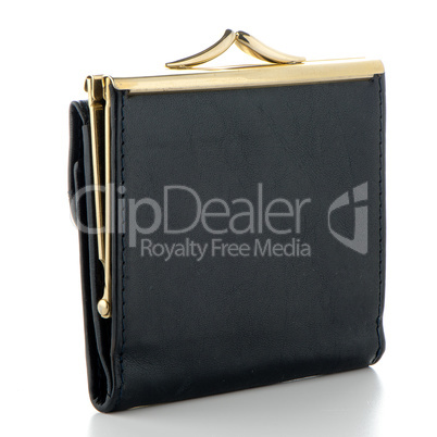 Black Leather Purse