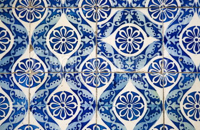 Ornamental old typical tiles