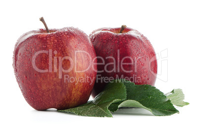 Ripe red apples