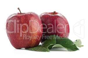 Ripe red apples