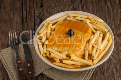 Francesinha on plate