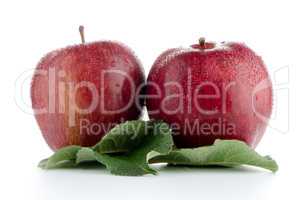 Ripe red apples