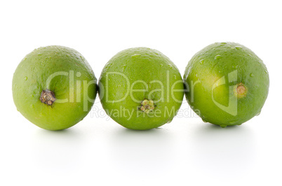 Fresh green limes