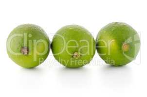 Fresh green limes