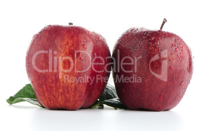 Ripe red apples