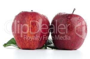 Ripe red apples