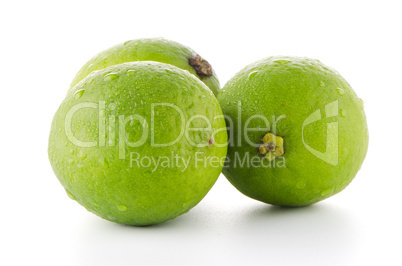 Fresh green limes