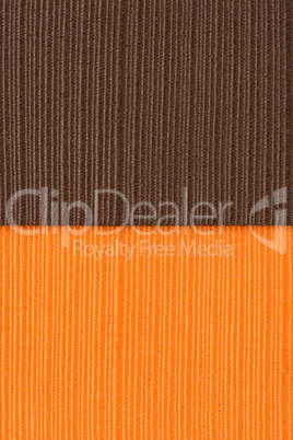 Brown  and orange striped fabric