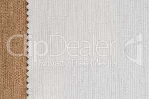 White and brown fabric texture