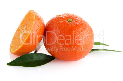 Ripe tangerines or mandarin