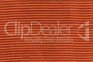 Orange striped fabric