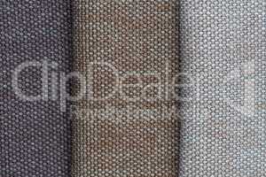 Multi color fabric texture samples