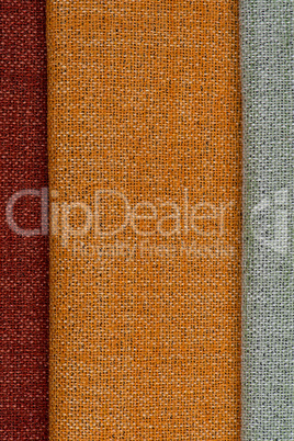 Multi color fabric texture samples