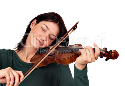 girl play violin