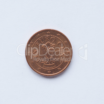 Austrian 1 cent coin