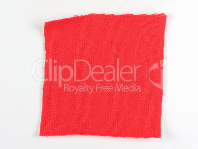 Red fabric sample