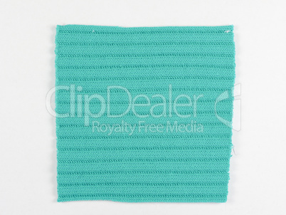 Green fabric sample