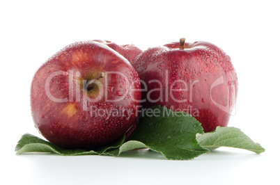 Ripe red apples