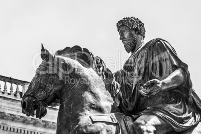 Equestrian statue of Marco Aurelio in Rome