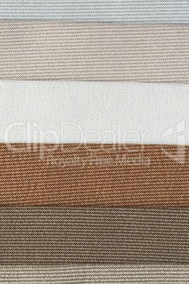 Multi color fabric texture samples