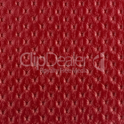 Red leather texture closeup