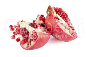 Ripe pomegranate fruit