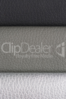 Grey leather texture closeup