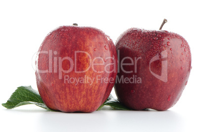 Ripe red apples