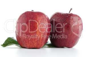 Ripe red apples